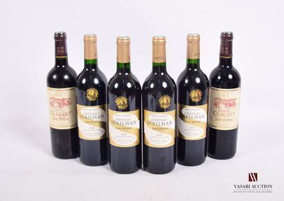 Lot de 6 blles comprenant :		

2 Bouteilles	Château...