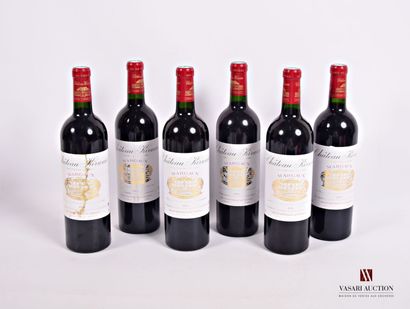 6 Bottles Château KIRWAN Margaux GCC 2004

	Et.:...