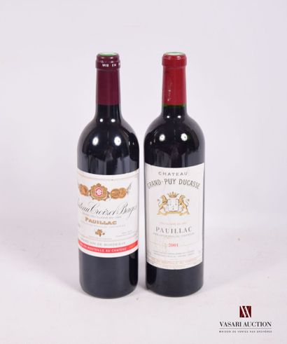 Lot of 2 bottles including :

1 Bottle Château...