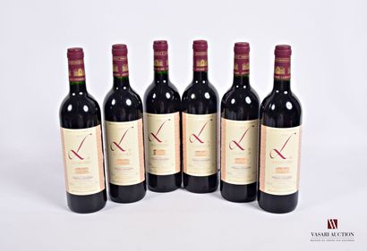 6 Bottles L of LA LOUVIÈRE Pessac Léognan...