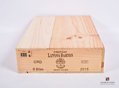 6 Bottles Château LANGOA BARTON St Julien...