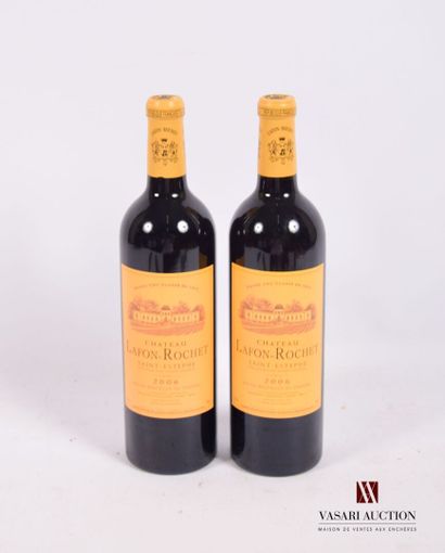 2 Bottles Château LAFON ROCHET St Estèphe...