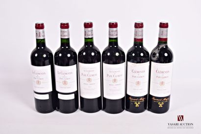 6 Bouteilles	LE CLÉMENTIN de PAPE CLÉMENT	Pessac...