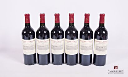 6 Bouteilles	DOMAINE DE CHEVALIER	Graves...