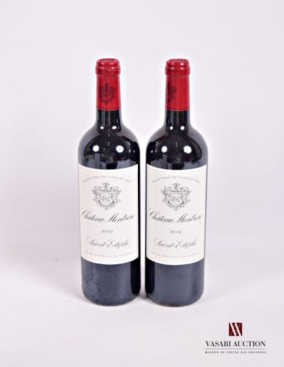 2 Bottles Château MONTROSE St Estèphe GCC...