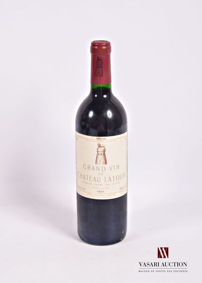 1 Bouteille	Château LATOUR	Pauillac 1er GCC	1991

	Et....