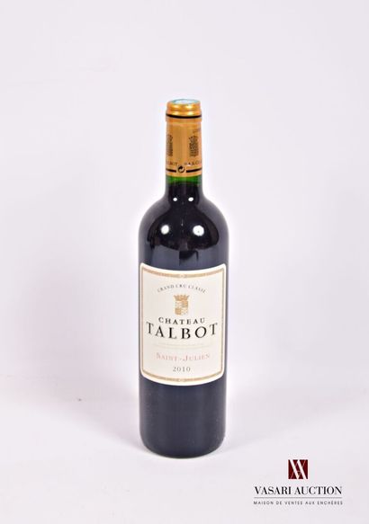 1 Bouteille	Château TALBOT	St Julien GCC	2010

	Et....