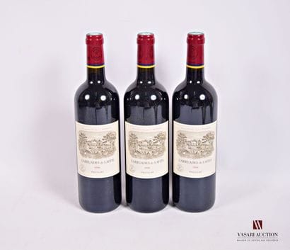 3 Bouteilles	CARRUADES DE LAFITE	Pauillac...