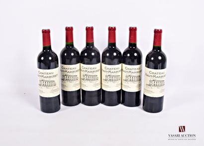 6 Bottles Château HAUT MARBUZET St Estèphe...