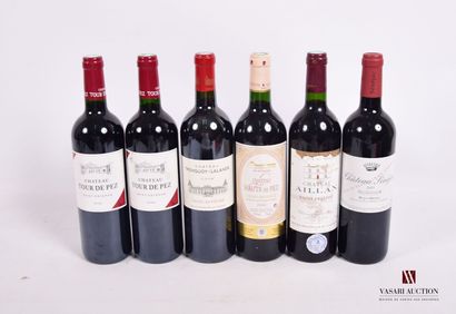 Lot of 6 bottles including :

2 Bottles Château...