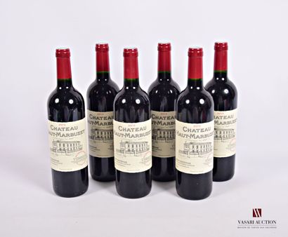 6 Bottles Château HAUT MARBUZET St Estèphe...