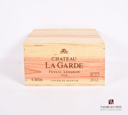 6 Bouteilles	Château LA GARDE	Pessac Léognan	2012

	CBO...