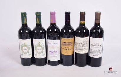 Lot de 6 blles comprenant :		

1 Bouteille	Château...