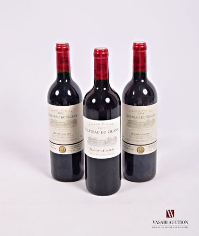 3 Bottles Château du GLANA St Julien

	1...