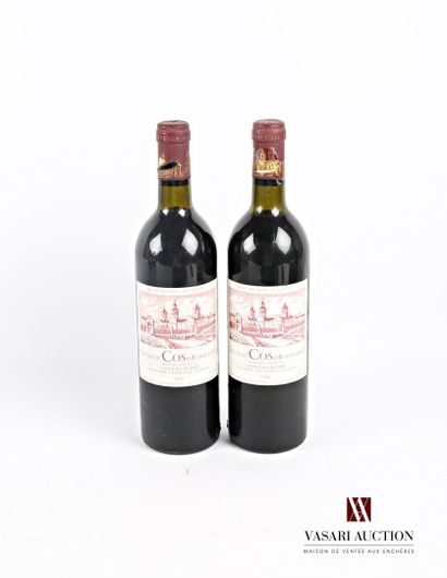2 bottles Château COS D'ESTOURNEL St Estèphe...