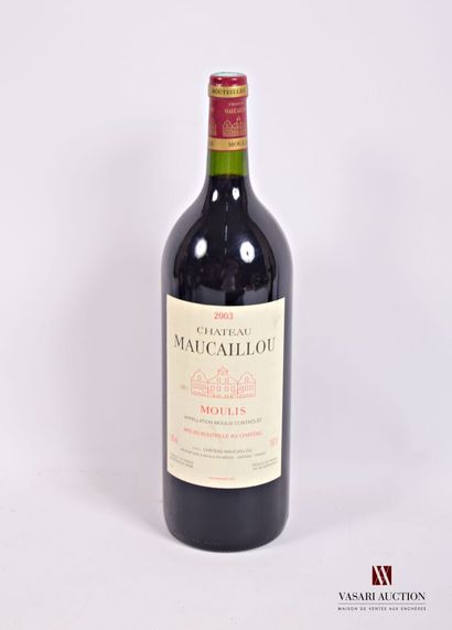 1 Magnum	Château MAUCAILLOU	Moulis	2003

	Et....