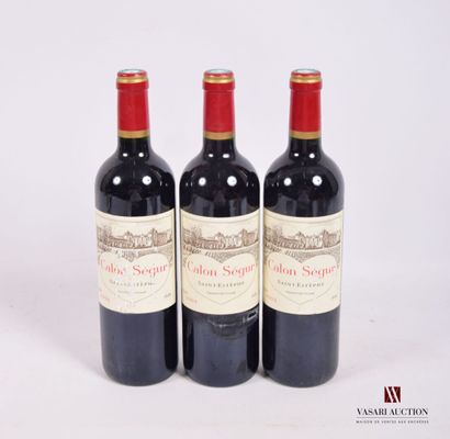 3 Bottles Château CALON SÉGUR St Estèphe...