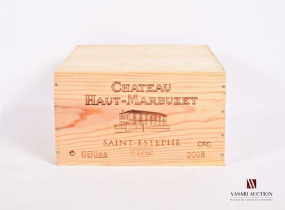6 Bottles Château HAUT MARBUZET St Estèphe...