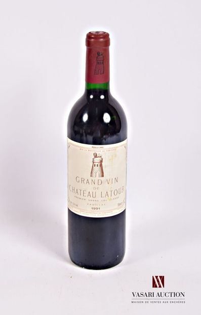 1 Bouteille	Château LATOUR	Pauillac 1er GCC	1991

	Et....
