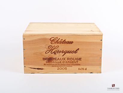 6 Bouteilles	Château HOURQUET	Bordeaux	2005

	Médaille...