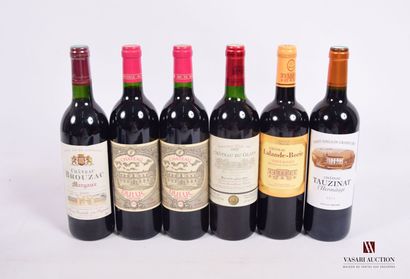 Lot of 6 bottles including :

2 Bottles Château...