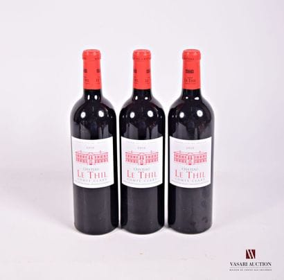 3 Bottles Château LE THIL Comte Clary Graves...