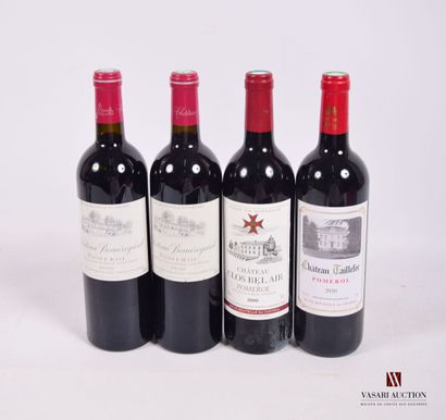 Lot of 4 bottles including :

2 Bottles Château...