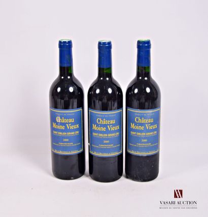 3 Bottles Château MOINE VIEUX St Emilion...