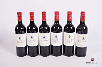 6 Bouteilles	Château LACOSTE BORIE	Pauillac...