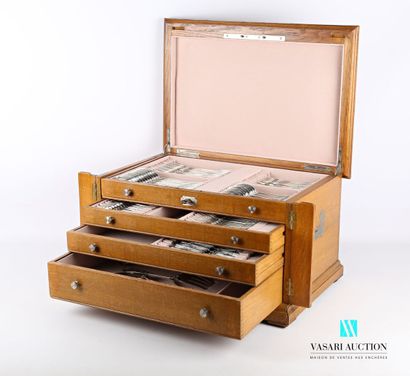Silver household set of 124 pieces, the handle...