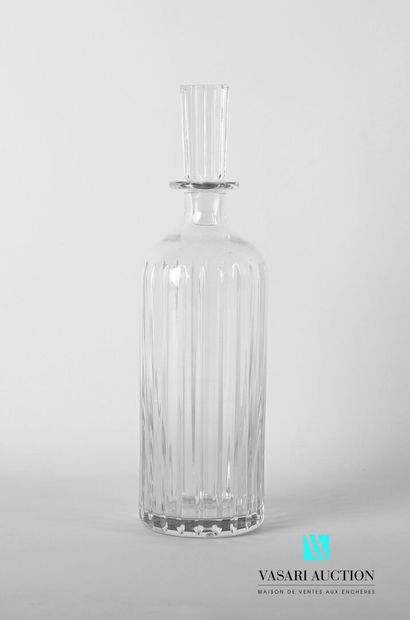 BACCARAT 
Whisky decanter in cut crystal,...