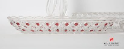 BACCARAT
Lot including two elements of table...