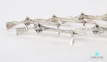 Suite of twelve knife holders in the shape...