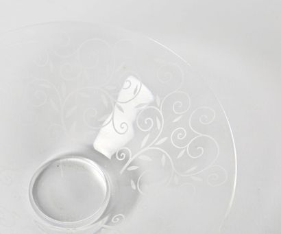 BACCARAT
Lot including two crystal vases...