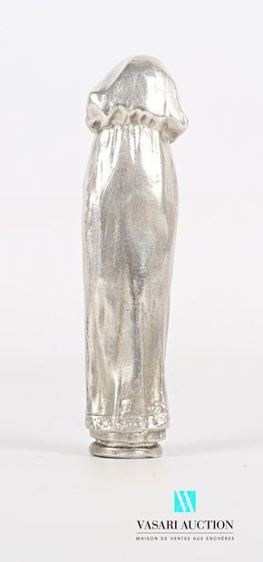 Blind stamp in silver, the handle showing...