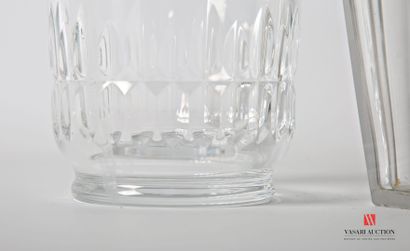 BACCARAT 
Crystal decanter, the collar hemmed...