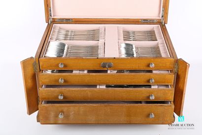 Silver household set of 124 pieces, the handle...