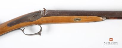 Fusil de chasse à percussion, canons en table...