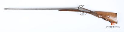 Fusil de chasse à percussion, canons en table...