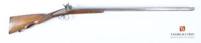 Fusil de chasse à percussion, canons en table...