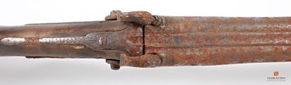 Fusil de chasse à percussion, canons en table,...
