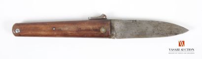 Couteau de chasse pliant, large lame de 12...