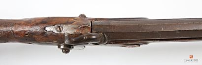 Fusil de chasse mono canon à percussion,...