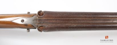 Fusil de chasse à percussion, canons en table...