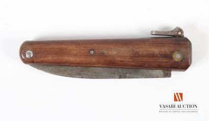 Couteau de chasse pliant, large lame de 12...