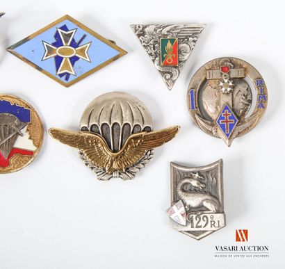 Insigne militaires : 1er RIMa, insigne de...