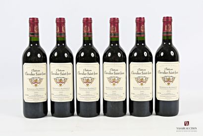 6 bouteilles	Château CHEVALIER SAINT-JEAN	Bordeaux...