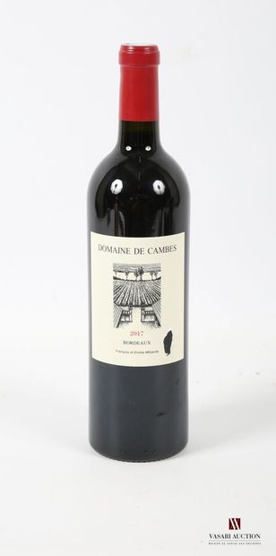 1 bouteille	DOMAINE DE CAMBES	Bordeaux	2017
	Et....