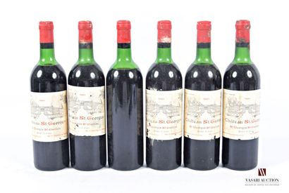 6 bouteilles	Château St GEORGES	St Georges...