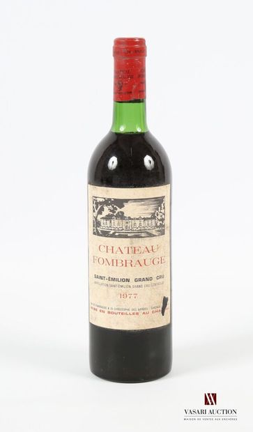 1 bouteille 	Château FOMBRAUGE	St Emilion...